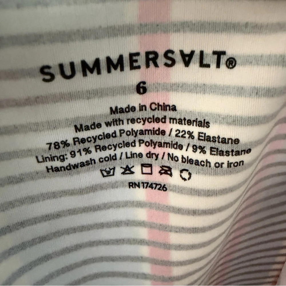 NWT Summersalt One Piece Swimsuit Sz. 6 - Picture 9 of 9